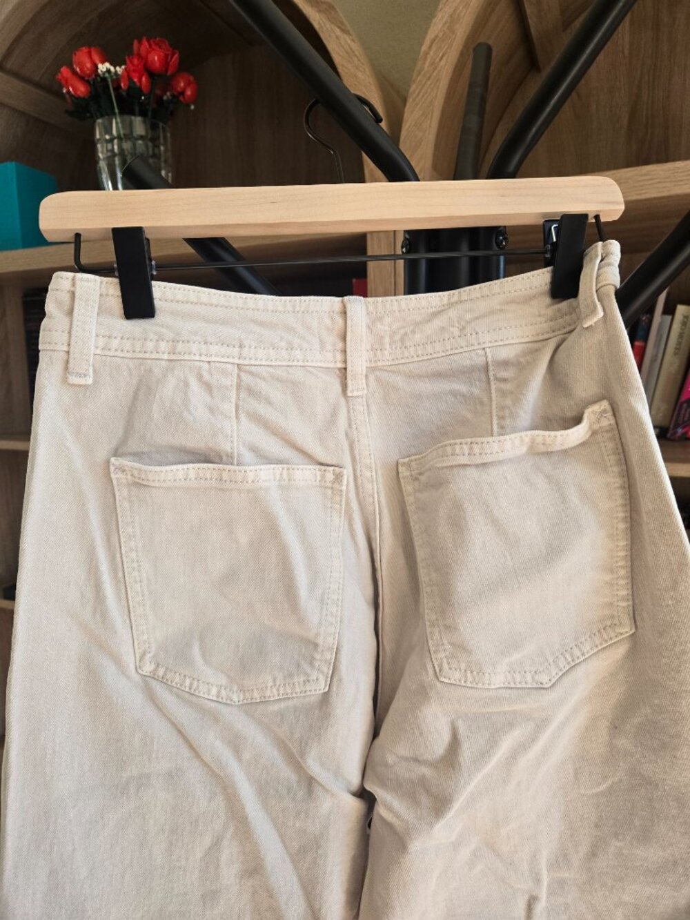 Universal Thread Sailor Wide Leg High Rise Cream/ivory Jeans Size 6 - Picture 4 of 12